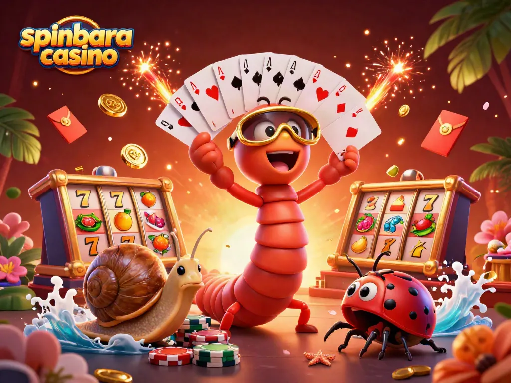 Engage with spinbara casino's thrilling experience featuring a lively millipede dealer and high-stakes gaming.